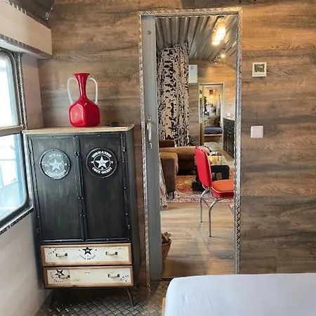 بيت للعطل Gleis 2, Waggon Mit Ofen, Optional Mit Whirlpool Und Sauna