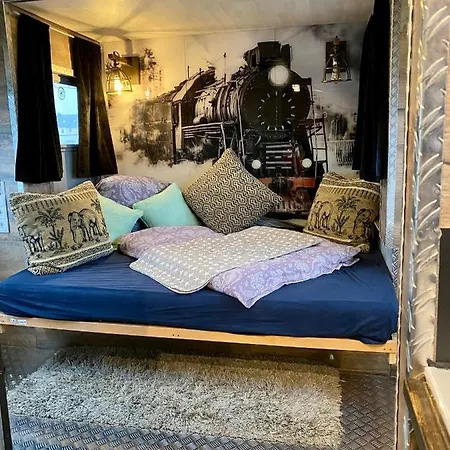 Gleis 2, Waggon Mit Ofen, Optional Mit Whirlpool Und Sauna Ferienhaus