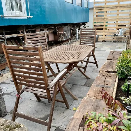 Gleis 2, Waggon Mit Ofen, Optional Mit Whirlpool Und Sauna Feriehus *